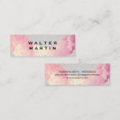 Chic Gold Dust Waterverf geborsteld Mini Visitekaartje (Voorkant / Achterkant)