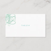 Chic Gold Effect Lines Escort Kaarten Plaats Kaart Plaatskaartje (Achterkant)