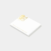 Chic Gold Effect Post It Notes (Schuin)