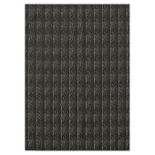 Chic Gold en Black Art Deco Leafy Pattern Classy Tafelkleed (Voorkant)