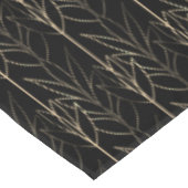 Chic Gold en Black Art Deco Leafy Pattern Classy Tafelkleed (Gekanteld)