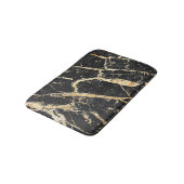 Chic Gold en Black Marble Pattern Badmat (Gekanteld)