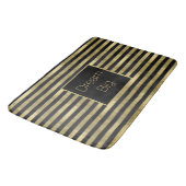 Chic Gold en Black Stripes Dream Big Specialized Badmat (Gekanteld)
