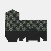 Chic Gold en Green Asian Style 2 Bedankdoosjes (Uitgevouwen)