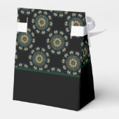 Chic Gold en Green Asian Style 2 Bedankdoosjes (Achterkant)