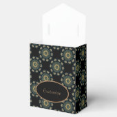 Chic Gold en Green Asian Style Bedankdoosjes (Geopend)