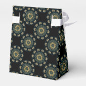 Chic Gold en Green Asian Style Bedankdoosjes (Achterkant)