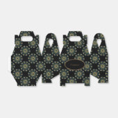 Chic Gold en Green Asian Style Gable Bedankdoosjes (Uitgevouwen)