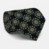 Chic Gold en Green Asian Style-Stropdas Stropdas (Opgerold)