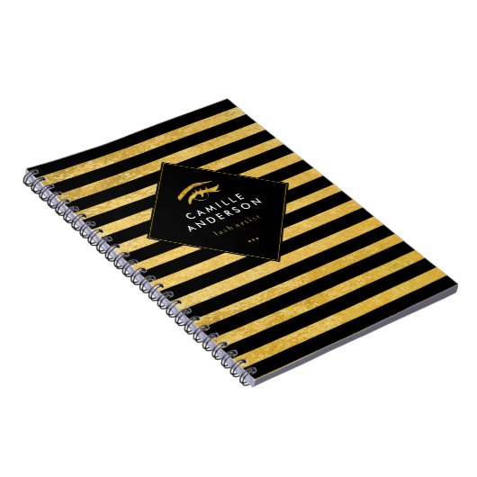  Chic Gold Eyelash Artist Note Book Notitieboek (Rechterzijde)