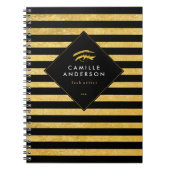  Chic Gold Eyelash Artist Note Book Notitieboek (Voorkant)
