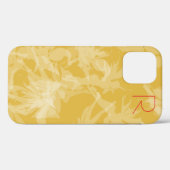 Chic Gold Fairies Monogram Hoesje-Mate iPhone Case (Achterkant (horizontaal))