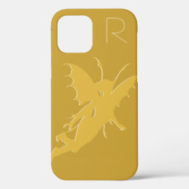 Chic Gold Fairy Monogram Hoesje-Mate iPhone Case