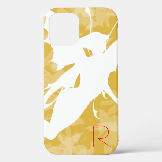 Chic Gold Fairy Monogram Hoesje-Mate iPhone Case (Achterkant)