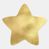 Chic Gold Faux Folie Star-stickers Ster Sticker (Voorkant)