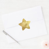 Chic Gold Faux Folie Star-stickers Ster Sticker (Envelop)