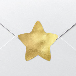 Chic Gold Faux Folie Star-stickers Ster Sticker