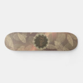 Chic Gold Feathers op Gold Roos, op maat gemaakt Persoonlijk Skateboard (Horizontaal)