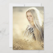 Chic gold floral white Tiara chic Sweet 16 Kaart (Achterkant)