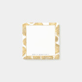 Chic Gold Flowers Post-it® Notes (Voorkant)