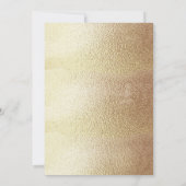 Chic Gold Foil Black Script Photo Afstuderen Aankondiging (Achterkant)