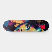 Chic Gold Foil kleurige impasto olie schilderende Persoonlijk Skateboard (Horizontaal)