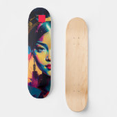 Chic Gold Foil kleurige impasto olie schilderende Persoonlijk Skateboard (Voorkant)