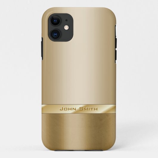 Chic Gold Foil met aangepaste naam iPhone 5 Hoesje (Achterkant)
