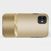 Chic Gold Foil met aangepaste naam iPhone 5 Hoesje (Achterkant (horizontaal))