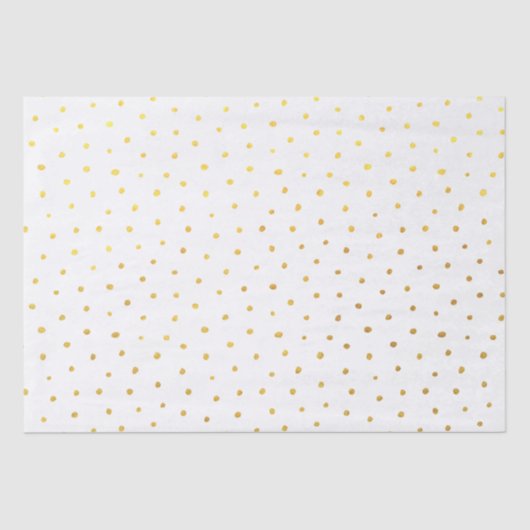 Chic Gold Foil Stippen Elegant Tissuepapier (Voorkant)