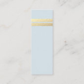Chic Gold Foil Stripes | Labels met blauwe cadeaus (Achterkant)