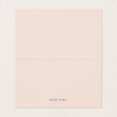 Chic Gold Foil stripes op Blush Pink Advice Kaarte Visitekaartje (Binnenkant ongevouwen)