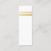 Chic Gold Foil Stripes | Witte Labels (Achterkant)