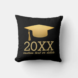 Chic Gold Foil Trendy Afstuderen Class of 20XX Kussen