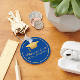 Chic Gold Foil Trendy Afstuderen Class of 20XX Sleutelhanger
