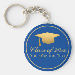 Chic Gold Foil Trendy Afstuderen Class of 20XX Sleutelhanger