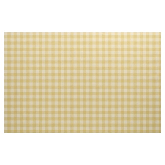 Chic Gold Gingham Pset Pattern Stof (Fat Quarter)