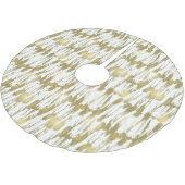 Chic Gold Glam Abstract Kerstboom Rok (Gekanteld)