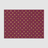 Chic Gold Glam en roze pokadots Tissuepapier (Voorkant)