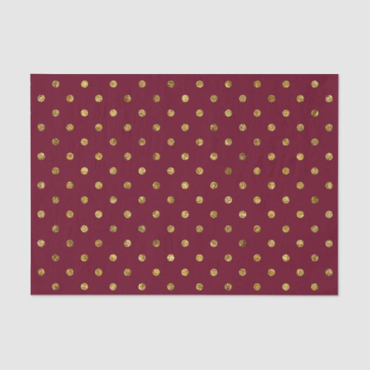 Chic Gold Glam en roze pokadots Tissuepapier (Voorkant)