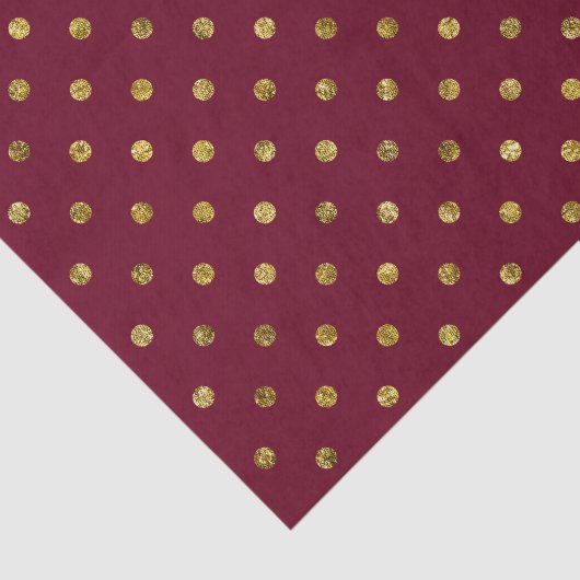 Chic Gold Glam en roze pokadots Tissuepapier (Detail)
