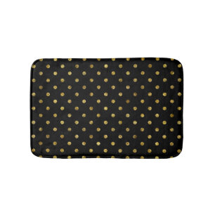 Chic Gold Glam en zwarte Stippen Badmat