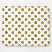 Chic Gold Glam Stippen Muismat (Voorkant)