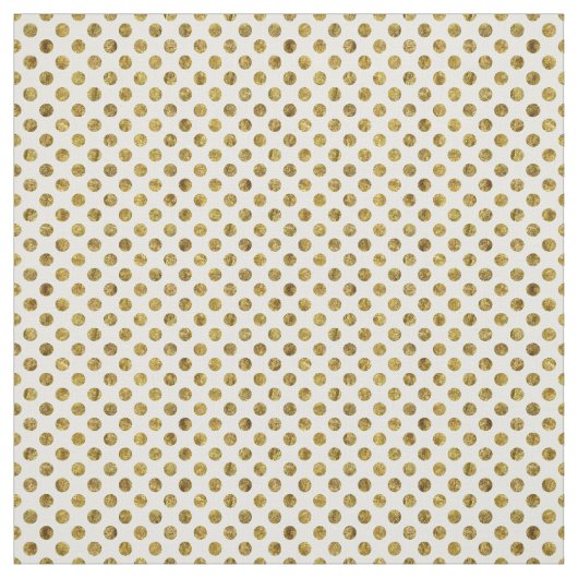 Chic Gold Glam Stippen Stof (Swatch)