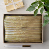 Chic Gold Glam Tinsel Stripes Kerstmis Tissuepapier (Geschenk)