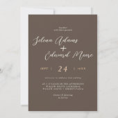 Chic Gold Glitter Abstract Overlay Photo Wedding Kaart (Achterkant)