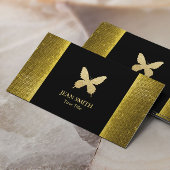 Chic Gold Glitter Butterfly Gold Sequin Visitekaartje