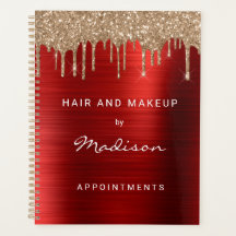 Chic Gold Glitter Druppel Rood Afspraak