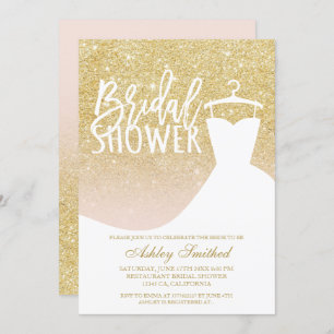 Chic Gold glitter elegant Vrijgezellenfeest Kaart