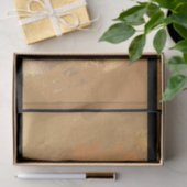 Chic Gold Glitter geborsteld Metaal Monogram zwart Tissuepapier (Geschenk)